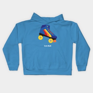 Rollerskate with text Kids Hoodie